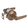 Yale 5300LN Series Monroe Grade 2 Single Cylinder Keyed Entry Door Lever Set - Less Cylinder Dark Oxidized Satin Bronze