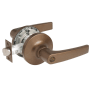 Yale 5400LN Series Monroe Heavy Duty Grade 1 Single Cylinder Keyed Entry Security Door Lever Set - Less Cylinder Dark Oxidized Satin Bronze