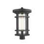 Z-Lite Jordan 20" Tall Outdoor Single Head Post Light Black