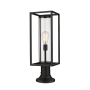 Z-Lite Dunbroch 24" Tall Outdoor Pier Mount Post Light Black