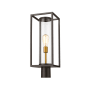 Z-Lite Dunbroch 22" Tall Outdoor Single Head Post Light Deep Bronze / Outdoor Brass