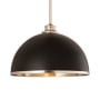 Z-Lite Landry 14" Wide Pendant Matte Black / Brushed Nickel