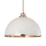 Z-Lite Landry 14" Wide Pendant Matte White / Brushed Nickel