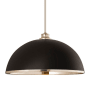 Z-Lite Landry 20" Wide Pendant Matte Black / Brushed Nickel