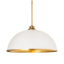 Z-Lite Landry 20" Wide Pendant Matte White / Rubbed Brass
