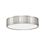 Z-Lite Madison 13" Wide LED Flush Mount Drum Ceiling Fixture Brushed Nickel