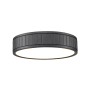 Z-Lite Madison 13" Wide LED Flush Mount Drum Ceiling Fixture Matte Black