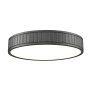 Z-Lite Madison 17" Wide LED Flush Mount Drum Ceiling Fixture Matte Black