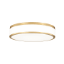 Z-Lite Ballord 16" Wide Flush Mount Drum Ceiling Fixture Modern Gold