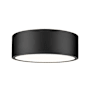 Z-Lite Coronado 13" Wide Flush Mount Drum Ceiling Fixture Matte Black