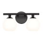Z-Lite Neoma 2 Light 8" Wide Vanity Light Matte Black