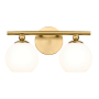Z-Lite Neoma 2 Light 8" Wide Vanity Light Modern Gold