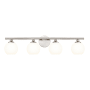 Z-Lite Neoma 4 Light 8" Wide Vanity Light Brushed Nickel