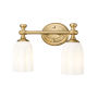 Z-Lite Orion 2 Light 14" Wide Vanity Light Modern Gold