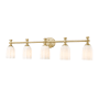 Z-Lite Orion 5 Light 41" Wide Vanity Light Modern Gold