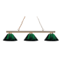 Z-Lite Sharp Shooter 3 Light Chandelier with Acrylic Shades Polished Brass