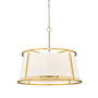 Z-Lite Lenyx Pendant 6 Light 26" Wide Drum Chandelier Rubbed Brass