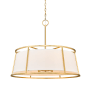 Z-Lite Lenyx Pendant 8 Light 32" Wide Drum Chandelier Rubbed Brass