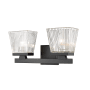Z-Lite Astor 2 Light 16" Wide Bathroom Vanity Light Matte Black