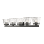 Z-Lite Astor 5 Light 36" Wide Bathroom Vanity Light Matte Black