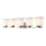 Z-Lite Darcy 5 Light 38" Wide Bathroom Vanity Light Brushed Nickel