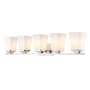 Z-Lite Darcy 5 Light 38" Wide Bathroom Vanity Light Chrome