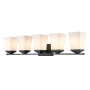 Z-Lite Darcy 5 Light 38" Wide Bathroom Vanity Light Matte Black