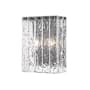 Z-Lite Glacier 12" Tall Bathroom Sconce Matte Black