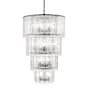 Z-Lite Glacier 18 Light 31" Wide Waterfall Chandelier Matte Black