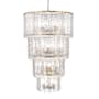 Z-Lite Glacier 18 Light 31" Wide Waterfall Chandelier Modern Gold