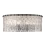 Z-Lite Glacier 8 Light 21" Wide Flush Mount Drum Ceiling Fixture Matte Black