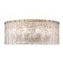 Z-Lite Glacier 8 Light 21" Wide Flush Mount Drum Ceiling Fixture Modern Gold