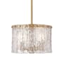 Z-Lite Glacier 3 Light 13" Wide Pendant Modern Gold