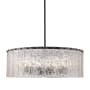 Z-Lite Glacier 12 Light 33" Wide Drum Chandelier Matte Black