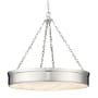 Z-Lite Anders 3 Light 33" Wide LED Pendant Polished Nickel
