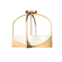 Z-Lite Devon 4 Light 18" Wide Semi-flush Ceiling Fixture Modern Gold