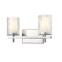 Z-Lite Grayson 2 Light 16" Wide Vanity Light Chrome