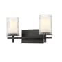 Z-Lite Grayson 2 Light 16" Wide Vanity Light Matte Black