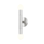 Z-Lite Stari 2 Light 12" Tall Bathroom Sconce Brushed Nickel