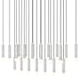 Z-Lite Stari 23 Light 54" Wide Linear Pendant Brushed Nickel