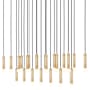 Z-Lite Stari 23 Light 54" Wide Linear Pendant Modern Gold
