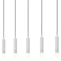 Z-Lite Stari 5 Light 42" Wide Linear Pendant Brushed Nickel