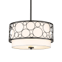 Z-Lite Kendall 3 Light 17" Wide Pendant Matte Black
