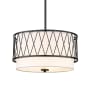 Z-Lite Dalton 3 Light 17" Wide Pendant Matte Black