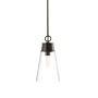 Z-Lite Wentworth 8" Wide Mini Pendant Matte Black