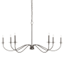 Z-Lite Arrington 6 Light 63" Wide Taper Candle Style Chandelier Plated Bronze