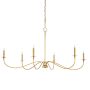 Z-Lite Arrington 6 Light 63" Wide Taper Candle Style Chandelier Rubbed Brass