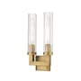 Z-Lite Beau 2 Light 17" Tall Wall Sconce Rubbed Brass