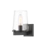 Z-Lite Callista 7" Wide Bathroom Vanity Light Matte Black