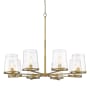 Z-Lite Callista 8 Light 44" Wide Chandelier Rubbed Brass